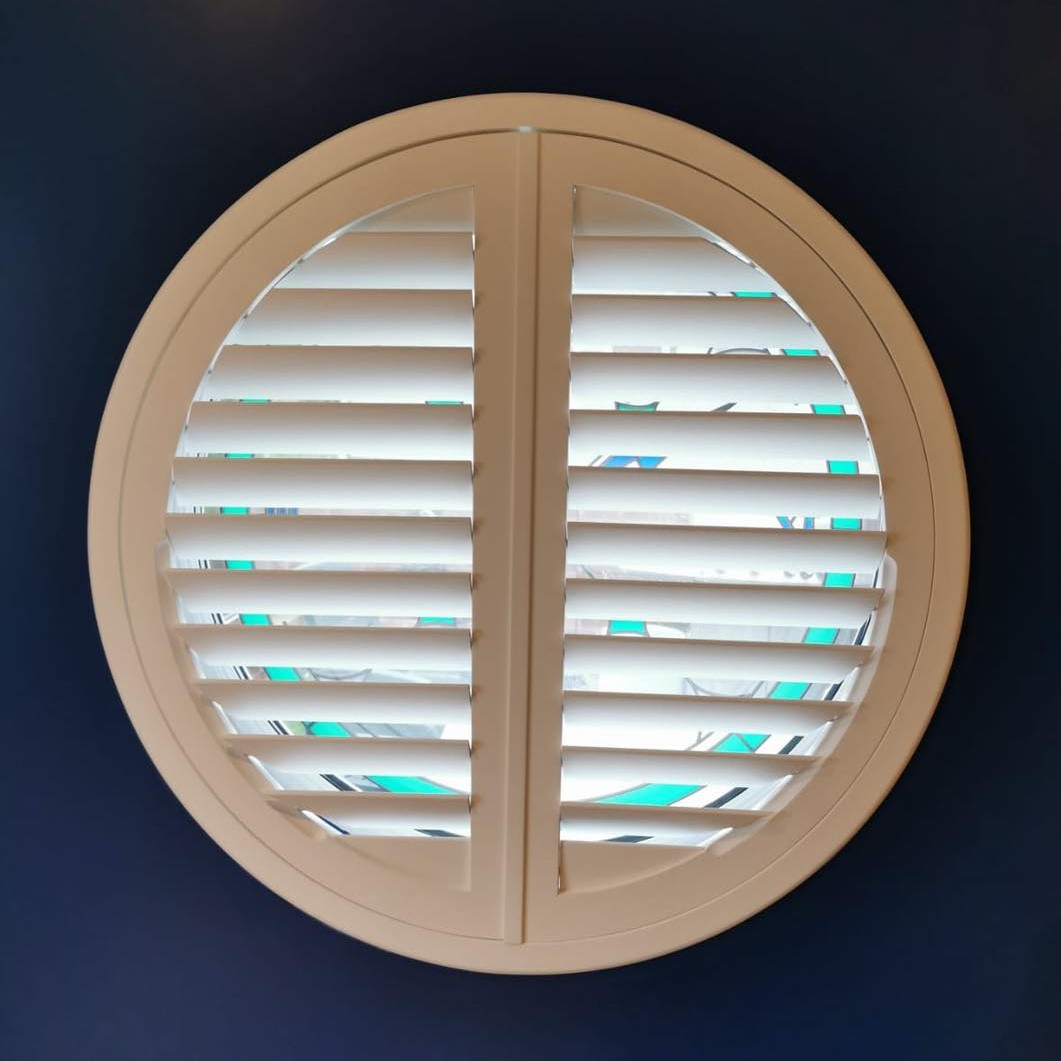 Circle window shutters by Charltons Curtains & Blinds York, Harrogate & Wetherby