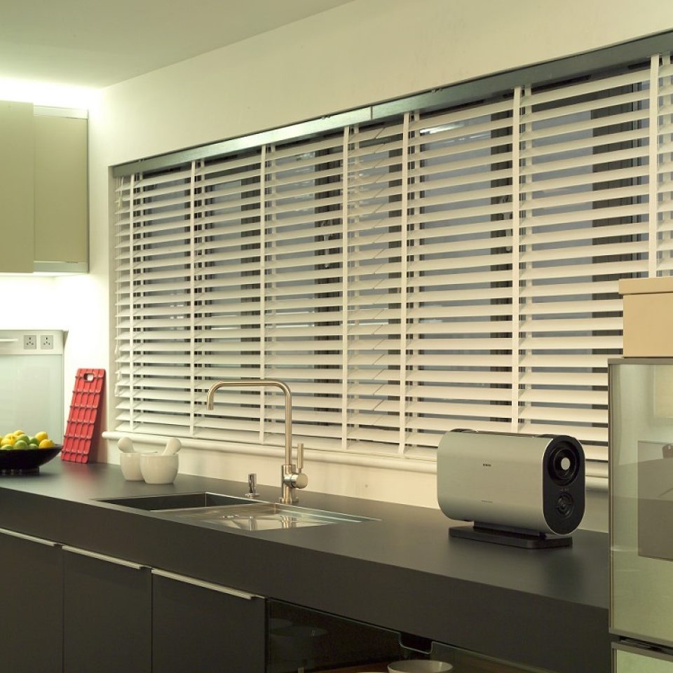 Kitchen Blinds WIth Decorative Tapes